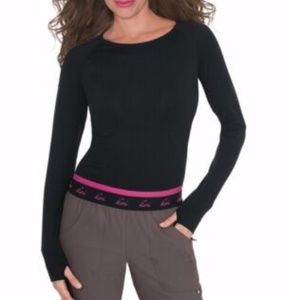 NEW KOI lite Divine Scrub Tee 315-002 Black